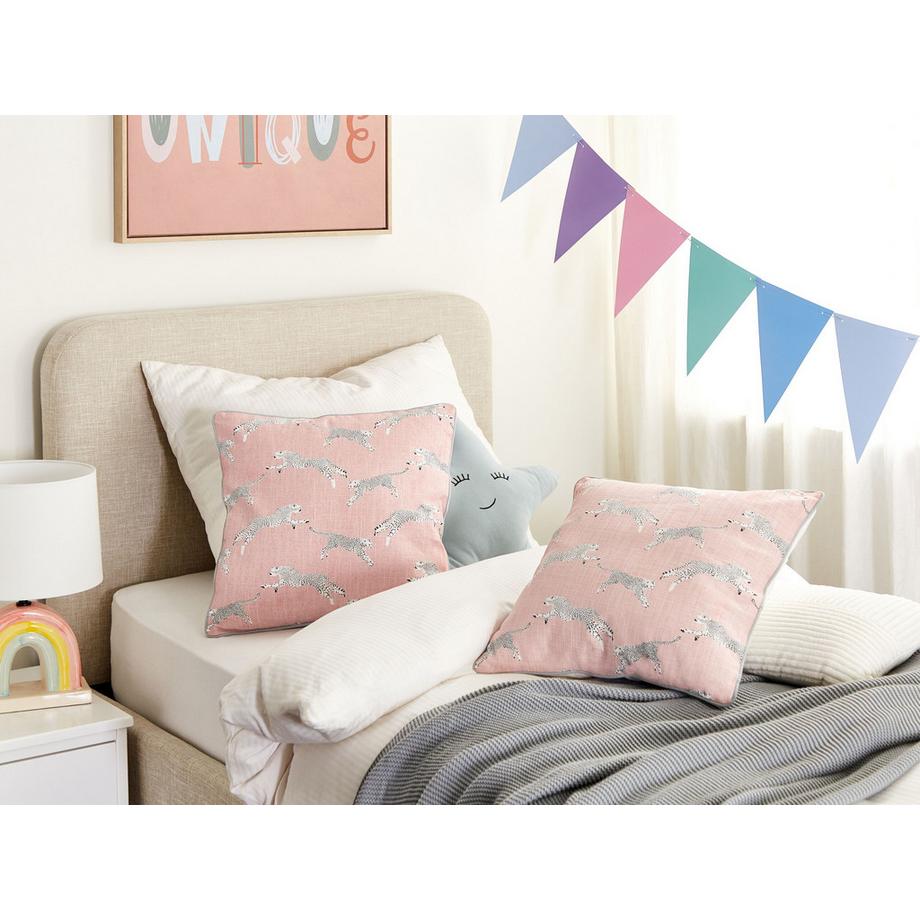 Beliani Dekokissen 2er Set aus Baumwolle Modern ARALES  