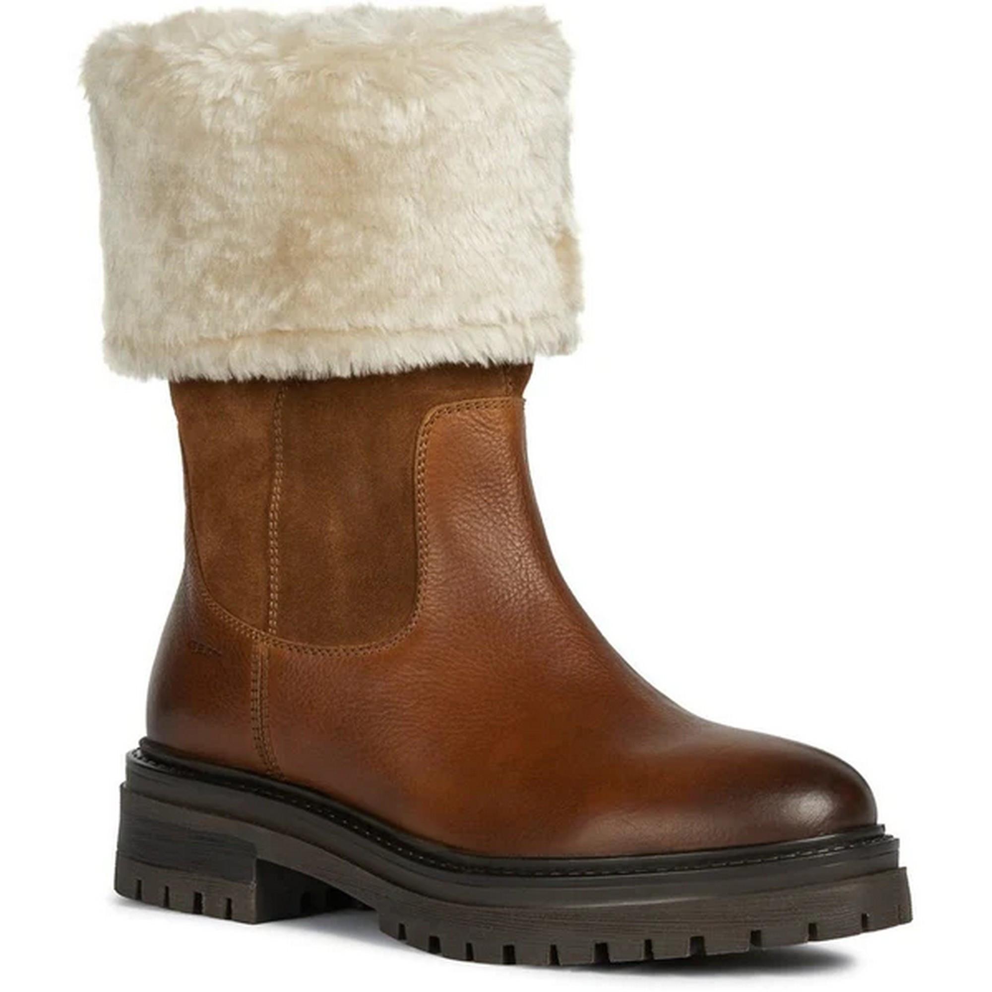 Image of Stiefeletten D Iridea M, Leder Damen Cognac 37