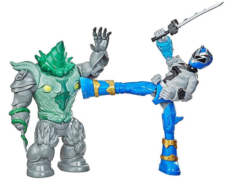 Hasbro  Power Rangers Blauer Ranger vs Shockhorn 