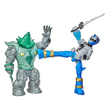 Power Rangers Blauer Ranger vs Shockhorn