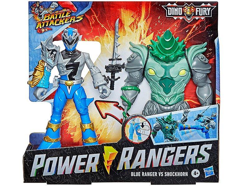 Hasbro  Power Rangers Blauer Ranger vs Shockhorn 