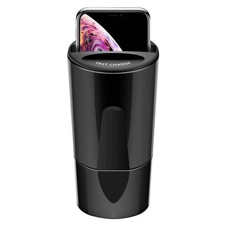 Avizar  QI-Zigarettenanzünder Ladegerät Schwarz 