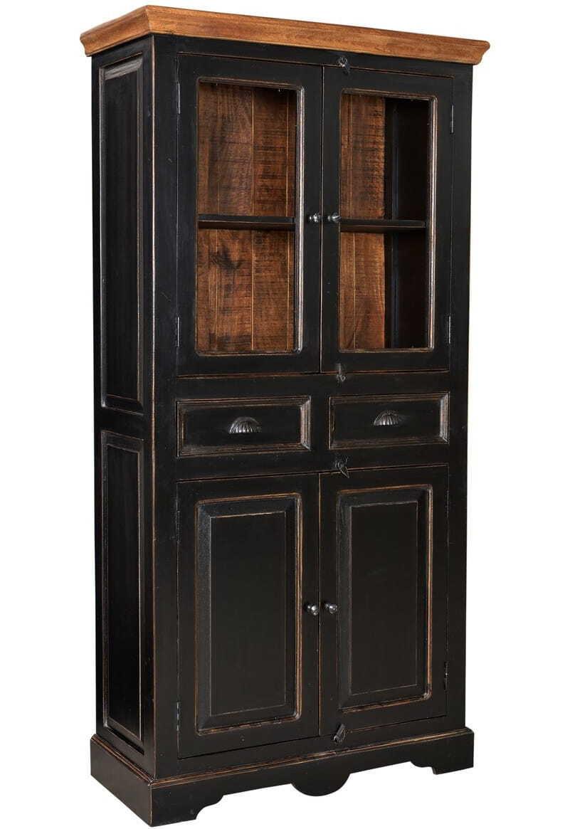 mutoni Vitrine Taverna noir miel 40x90  