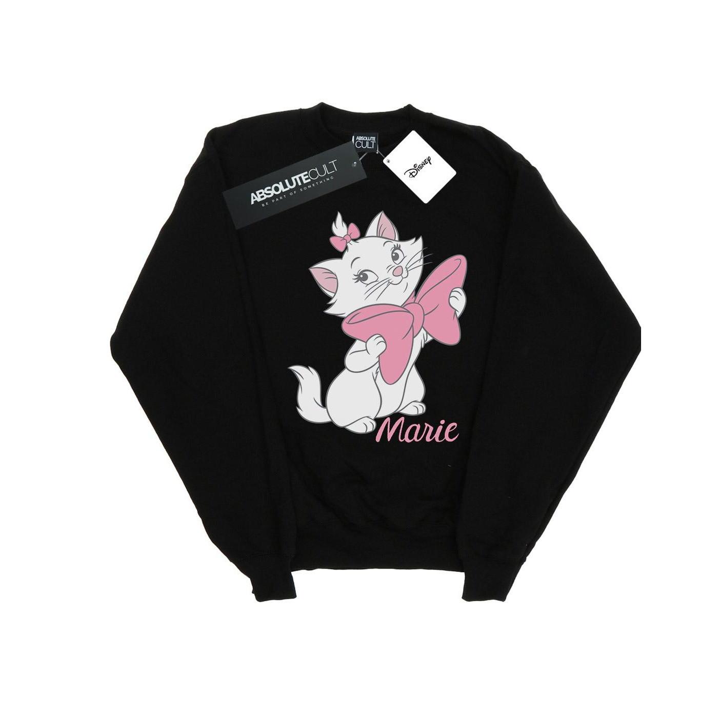 Image of Aristocats Marie Bow Sweatshirt Damen Schwarz M