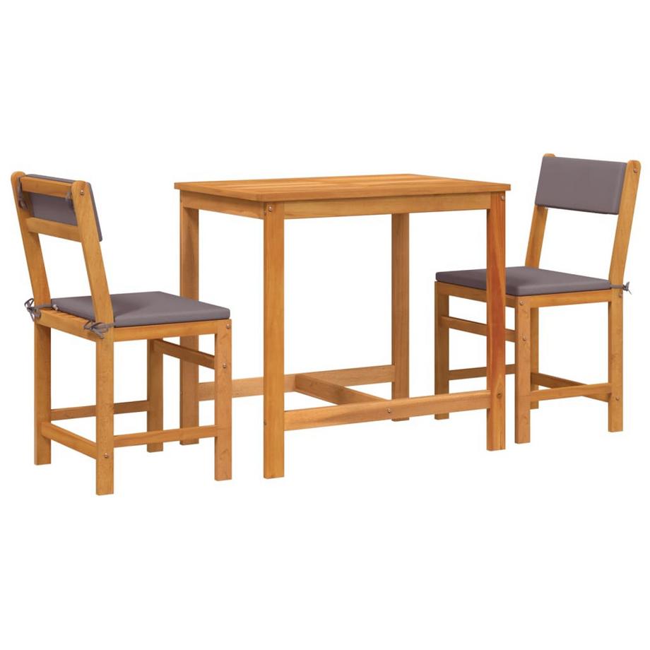 Ensemble de balcon bois d'acacia
