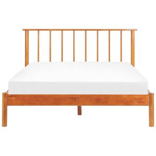 Beliani Letto con rete a doghe en Legno di pino Scandinavo BARRET  