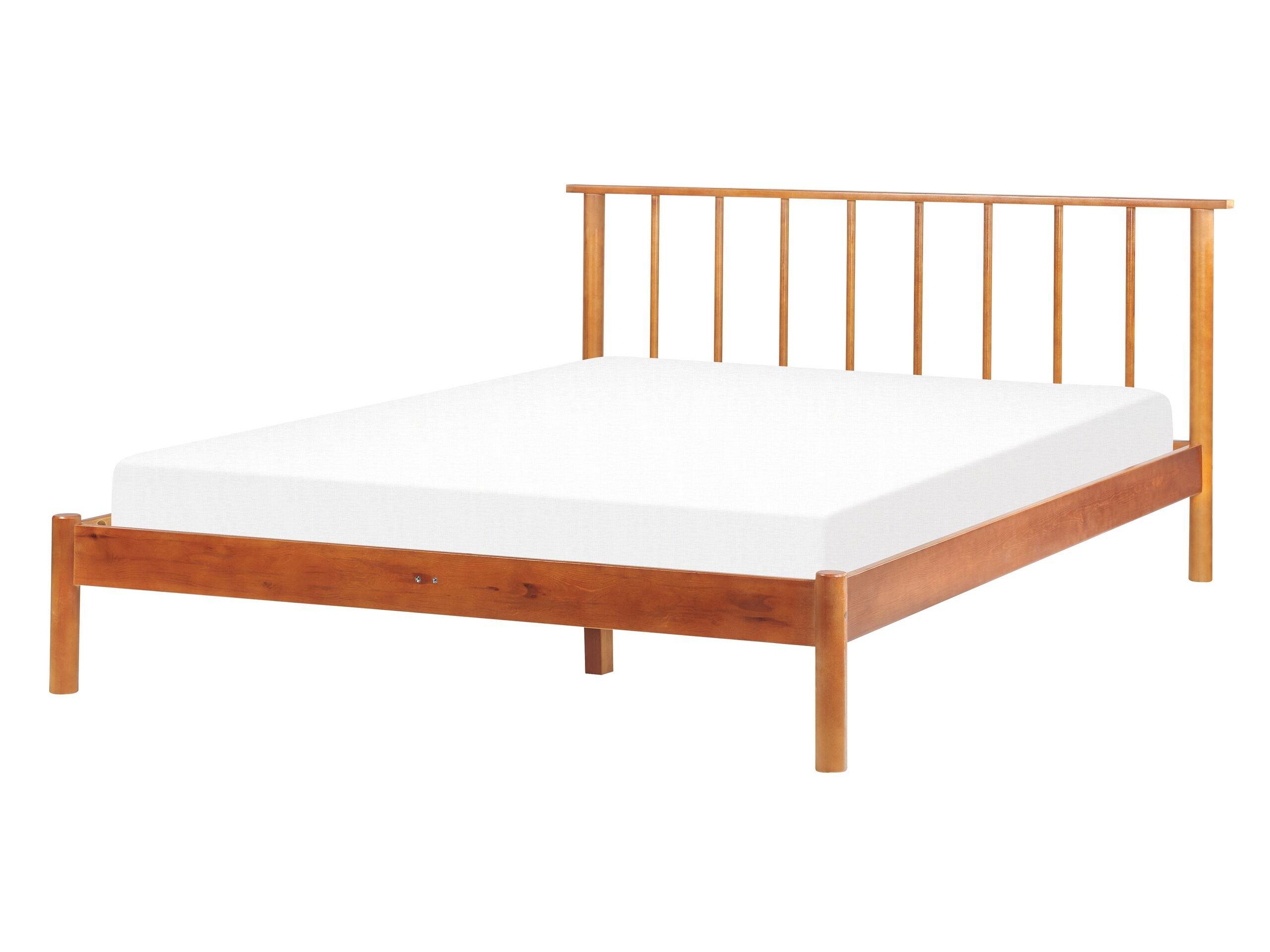 Beliani Letto con rete a doghe en Legno di pino Scandinavo BARRET  