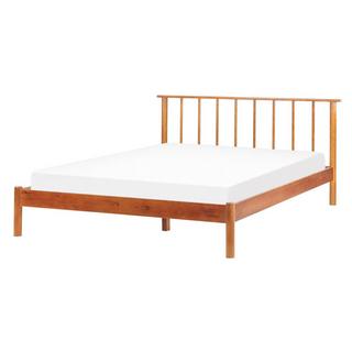 Beliani Letto con rete a doghe en Legno di pino Scandinavo BARRET  