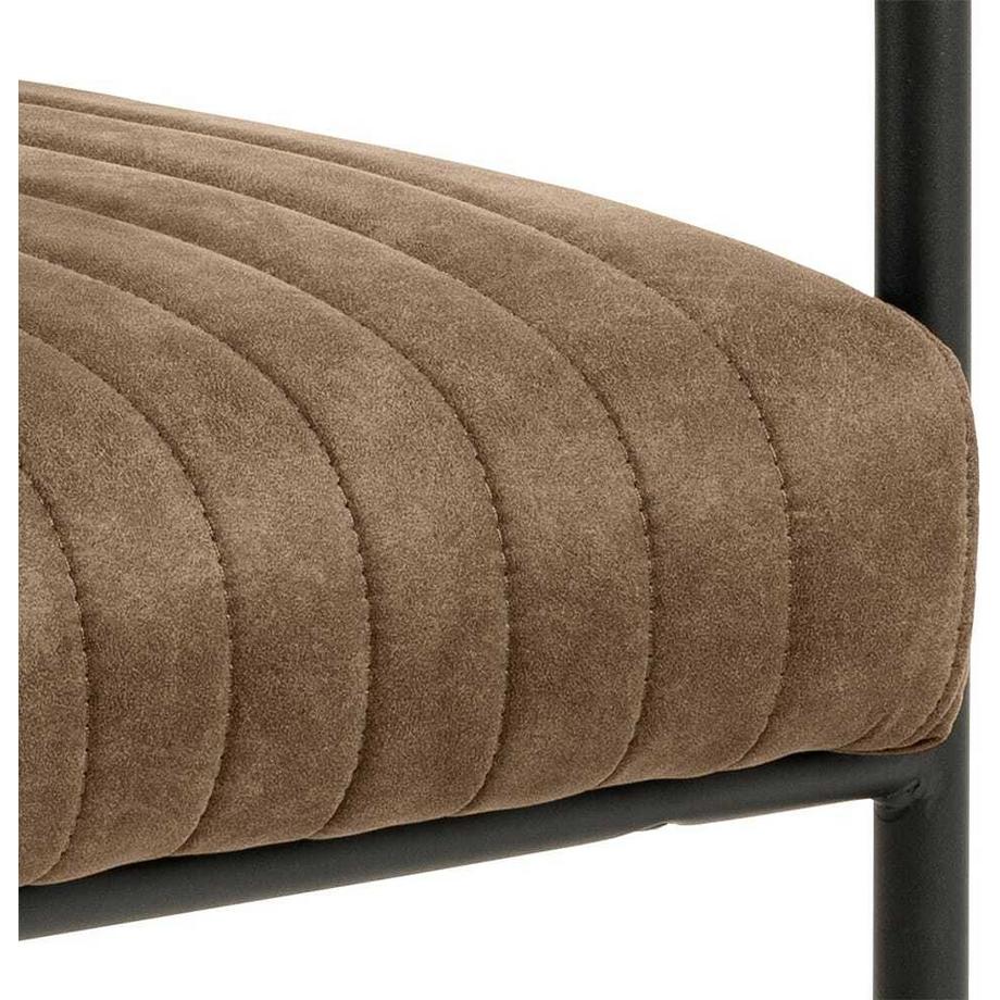 mutoni Sedia da pranzo con braccioli Artemis marrone (1 pezzo)  