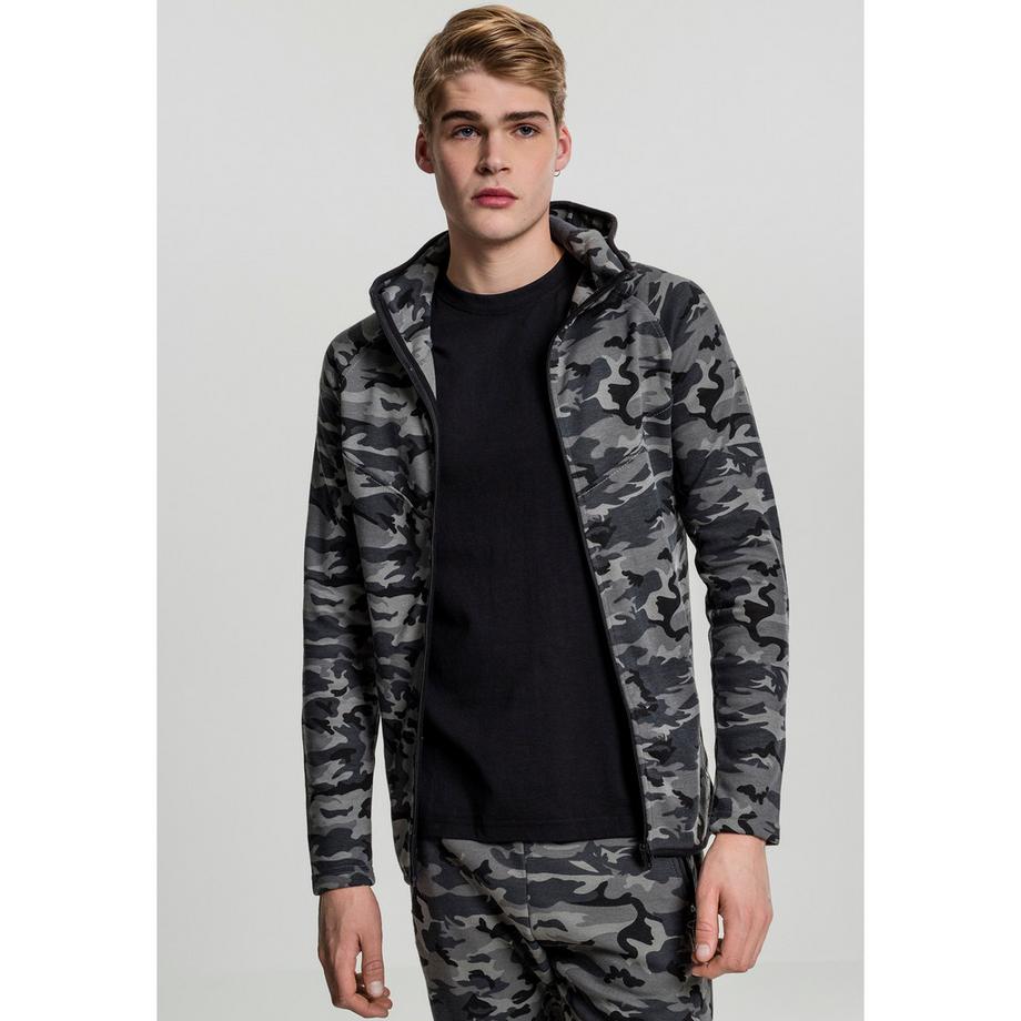 URBAN CLASSICS Interlock Camo Zip Jacke  