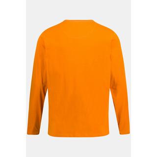 JP1880  T-shirt à manches longues et col rond en jersey flammé, imprimé, disponible jusqu'au 8 XL 