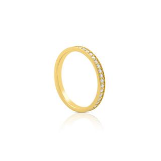 MUAU Schmuck  Mémoire Ring Diamant 0.50ct. Gelbgold 750 