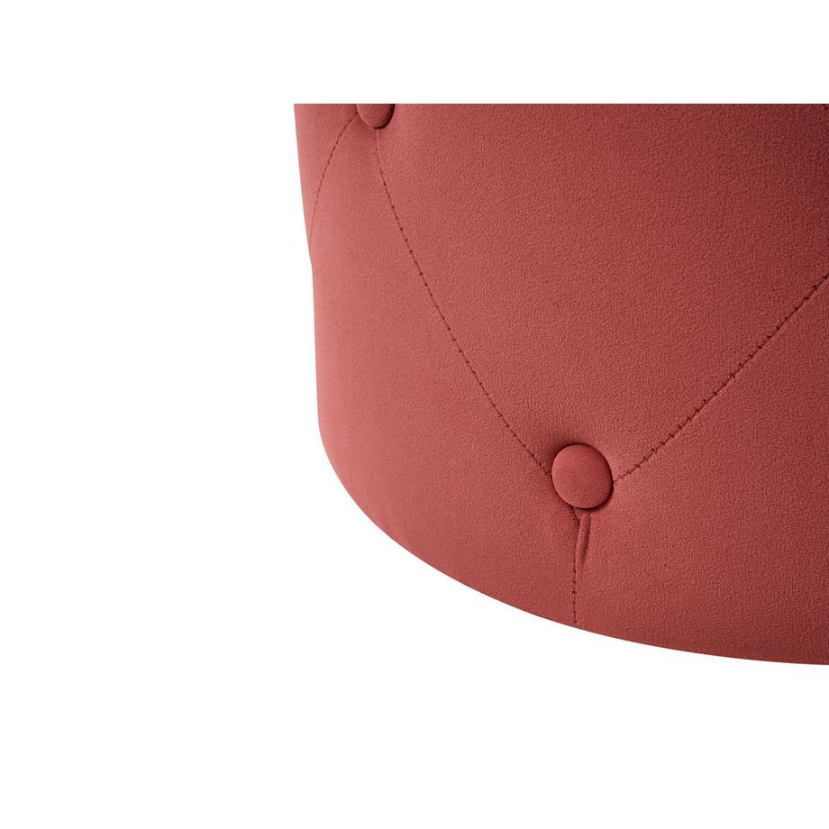 Beliani Pouf aus Samtstoff Glamourös COROLLA  