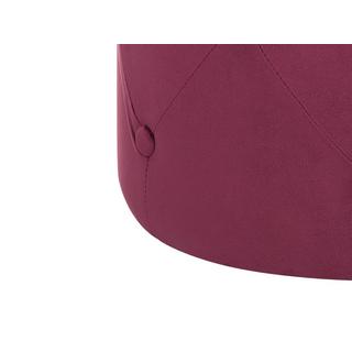 Beliani Pouf en Velours Glamour COROLLA  