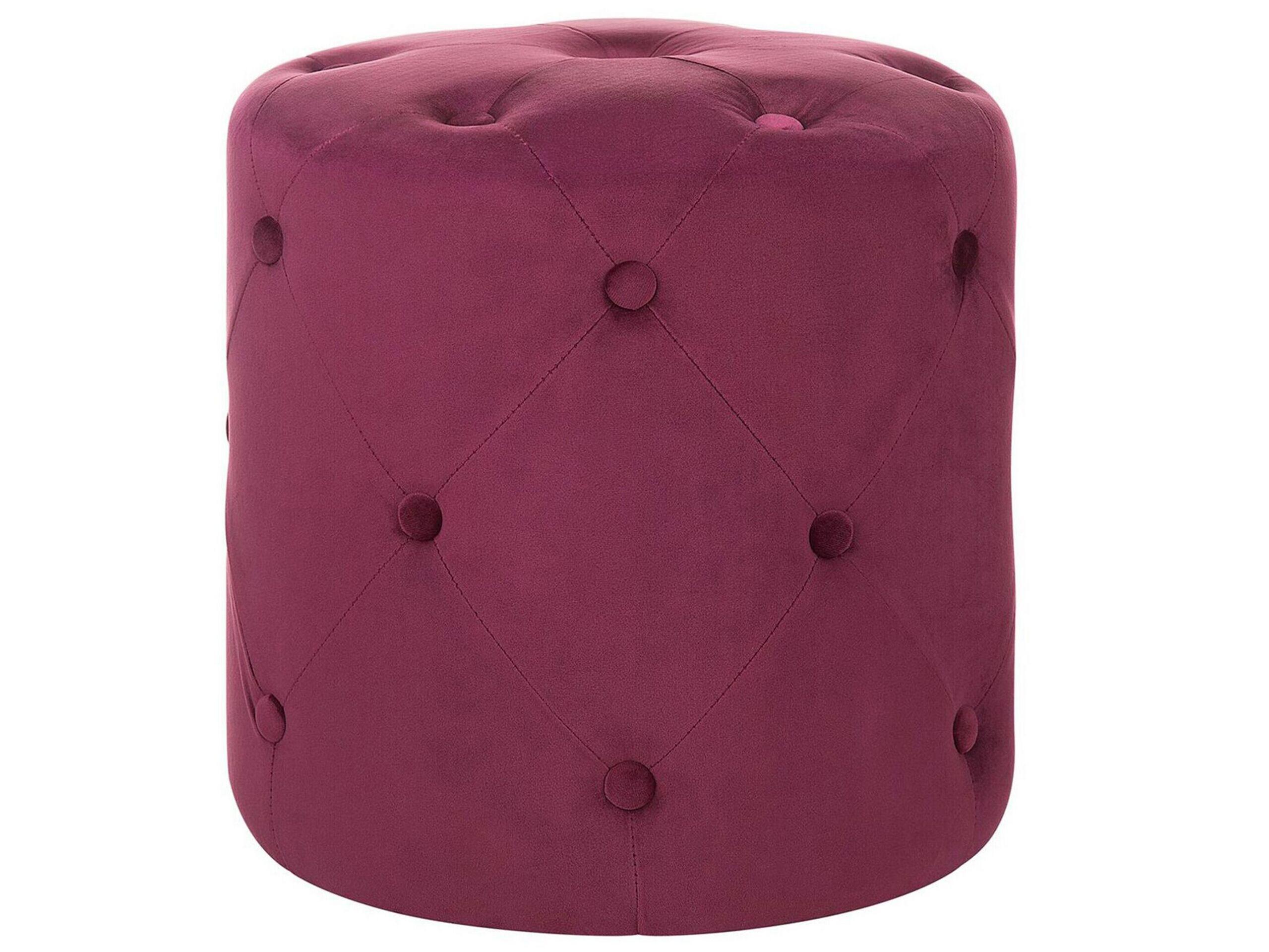 Beliani Pouf en Velours Glamour COROLLA  