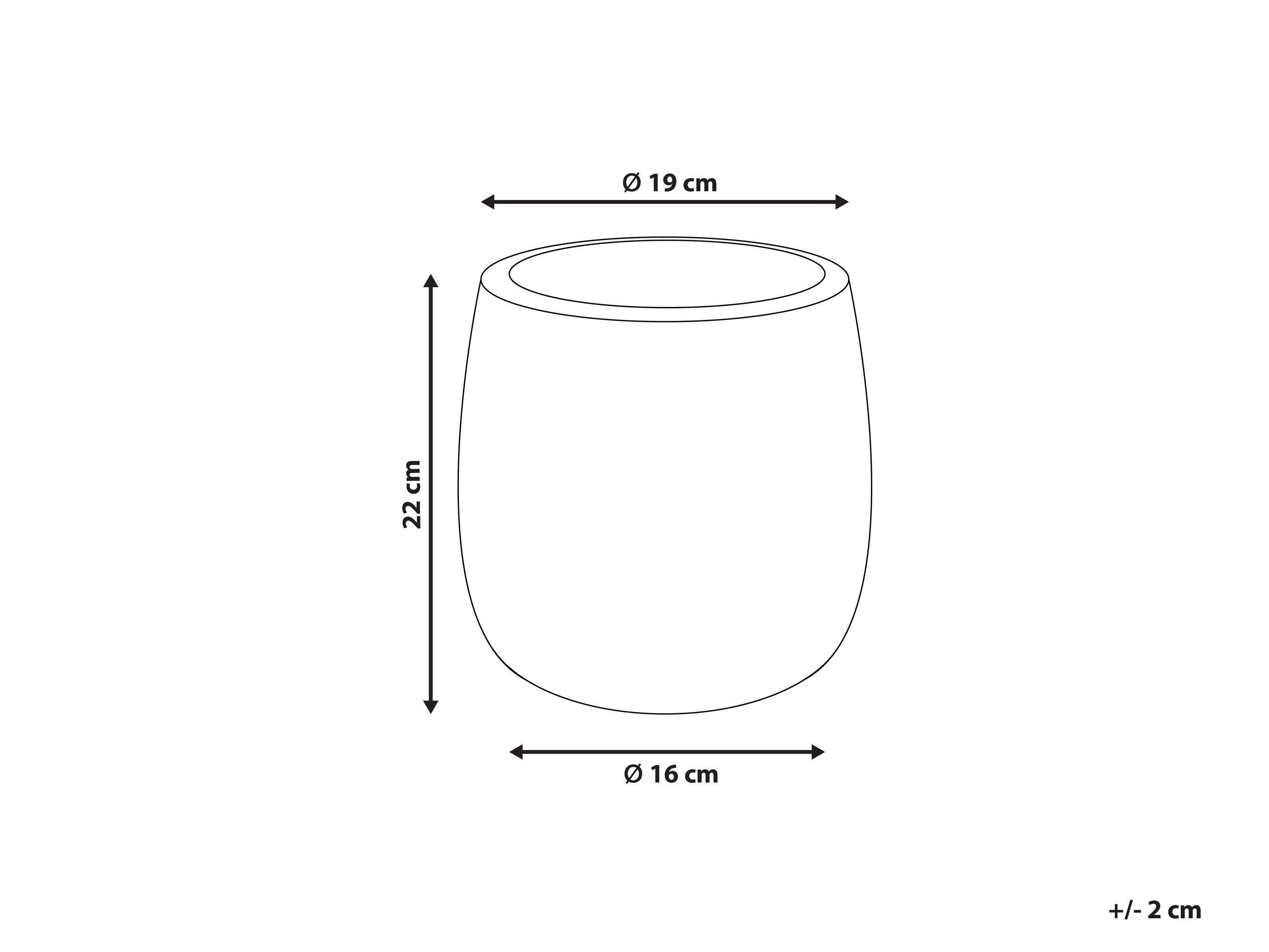 Beliani Vaso per piante en Fibra d'argilla Rustico LIVADIA  