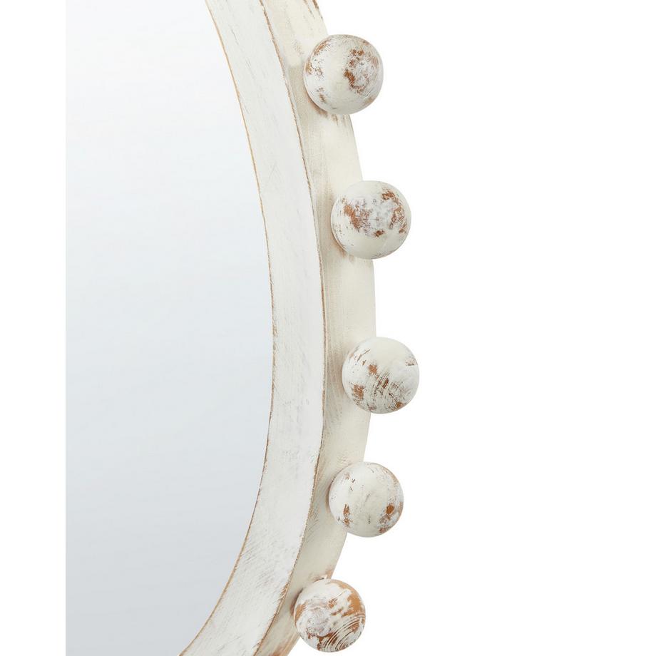 Beliani Wandspiegel aus Tannenholz Rustikal TAZILLY  