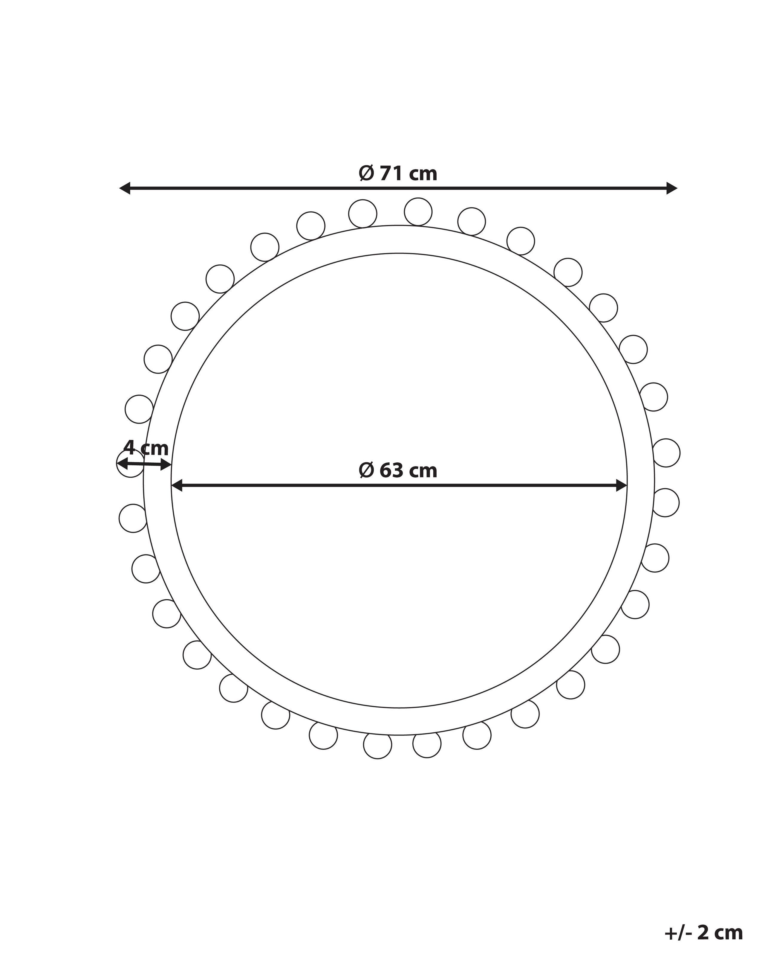 Beliani Specchio en Legno di abete Moderno TAZILLY  