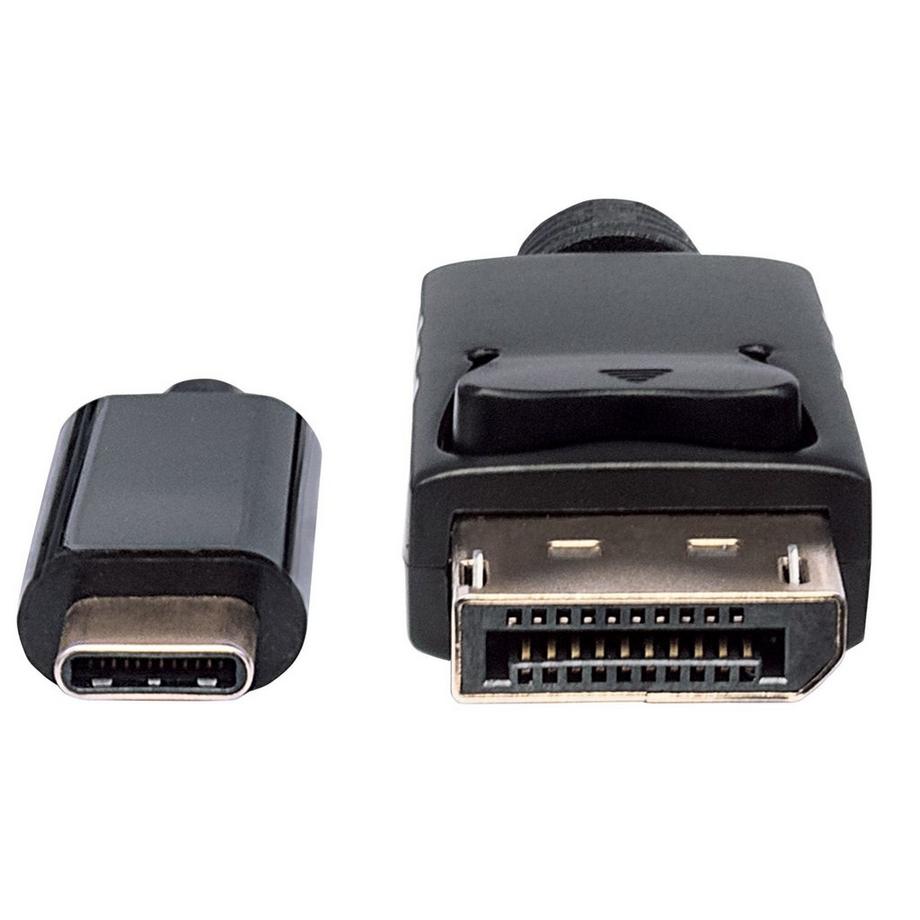 Manhattan  Manhattan USB-C auf DisplayPort-Adapterkabel, Konvertiert das Alternate-Mode-Signal in ein DisplayPort 4K-Ausgangssignal, 1 m, 