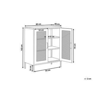 Beliani Commode 2 portes en Acier Moderne WAKATIPU  