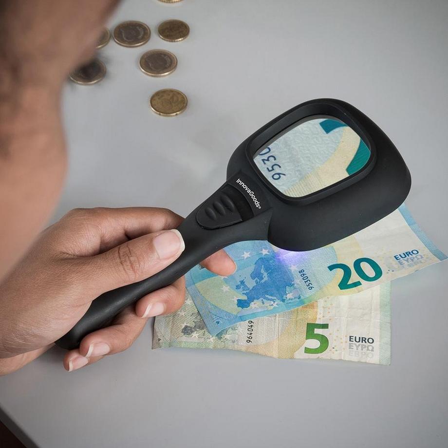 InnovaGoods  Loupe avec LED et UV 