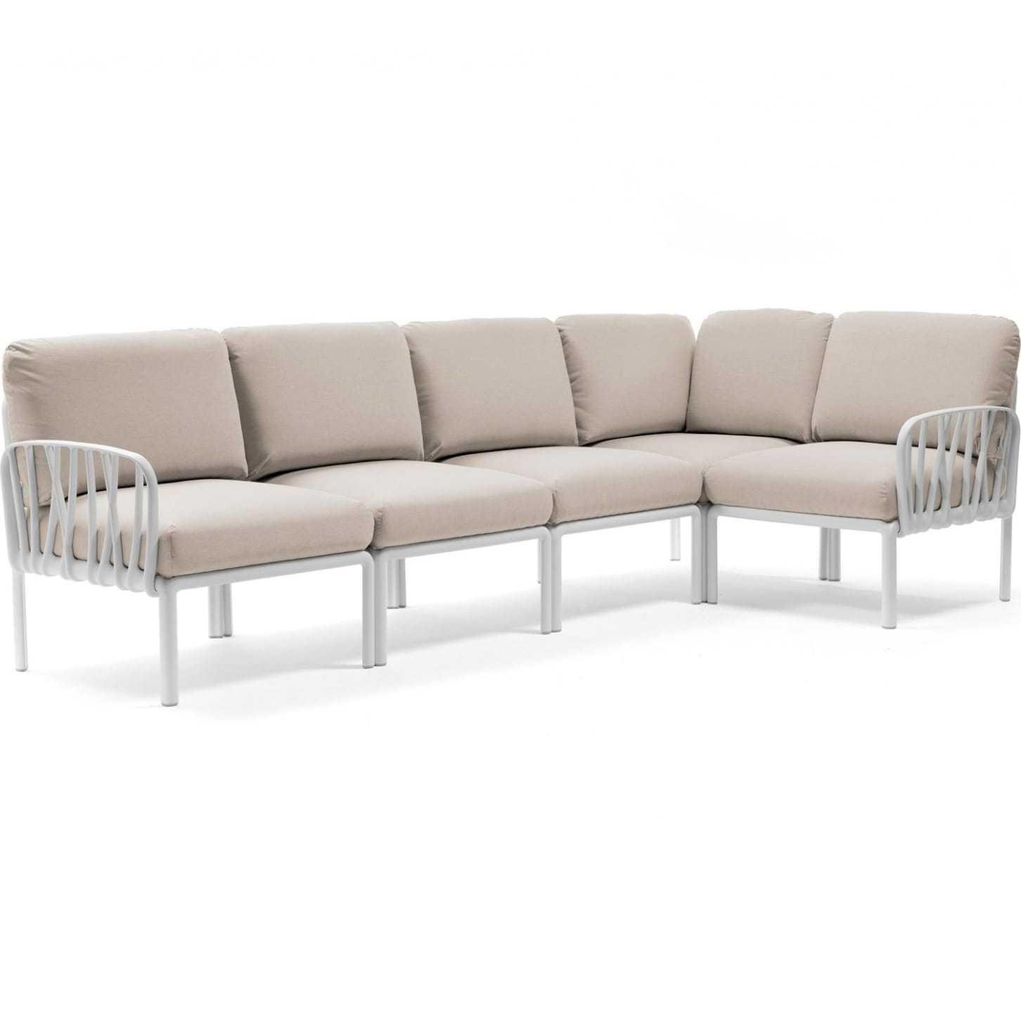 Image of Gartenlounge komodo (5-tlg) weiss tech panama Gartenlounge komodo (5-tlg) weiss tech panama