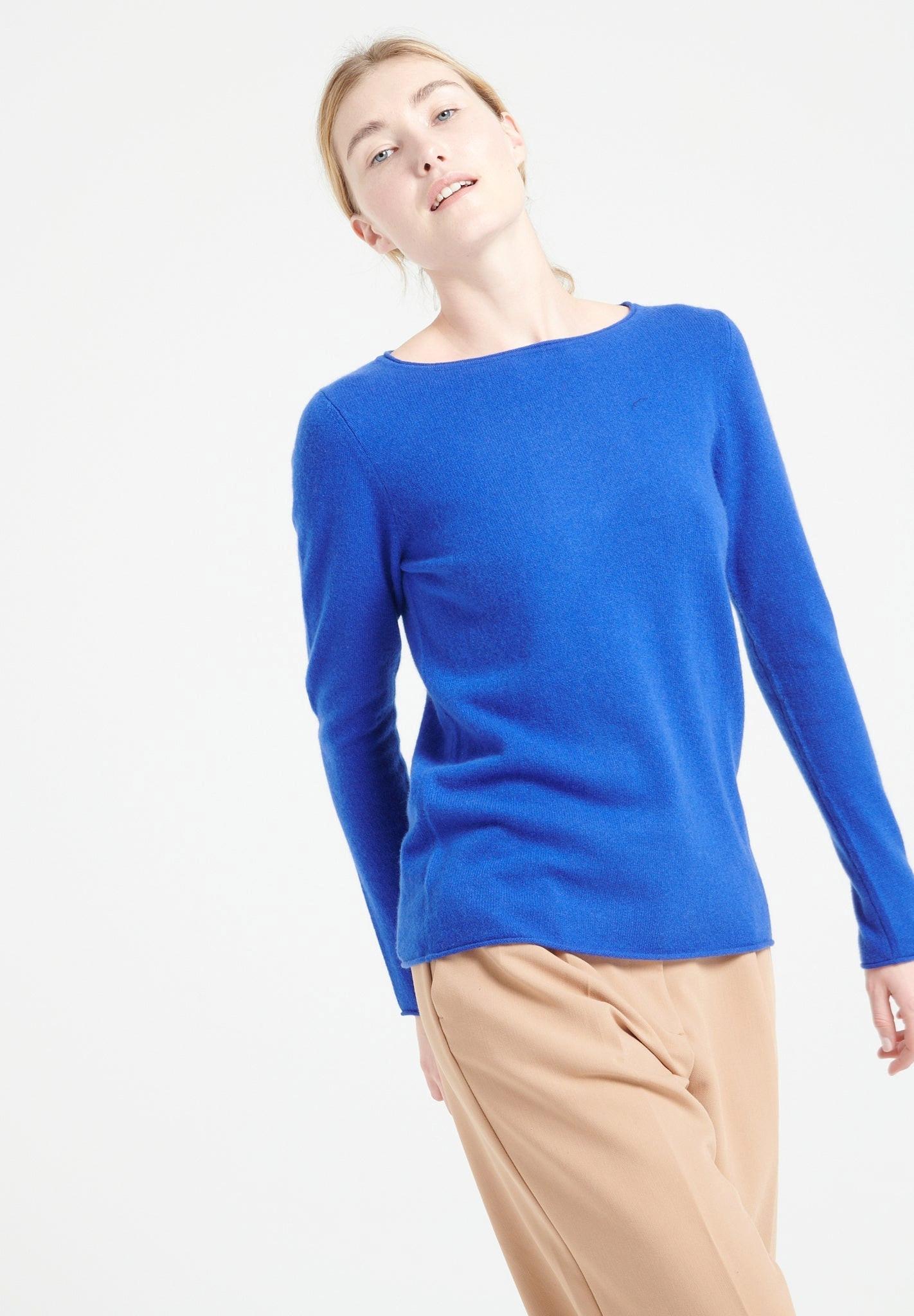 Studio Cashmere8  LILLY 5 Maglia con collo a barca - 100% cashmere 