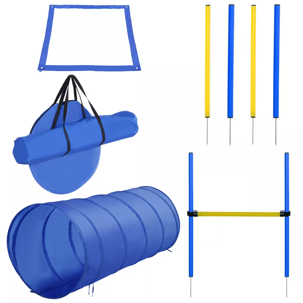 PawHut - Pet Agility Set, One Size, Gelb