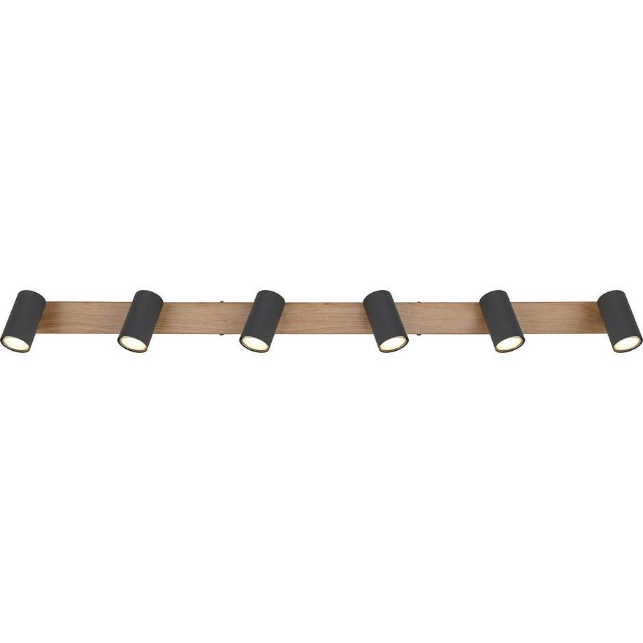 mutoni Spot Robby métal graphite foncé 6xGU10  