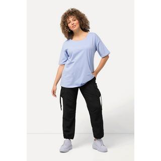 Ulla Popken  Pantaloni cargo con stile utility con cintura elastica e orli elastici 