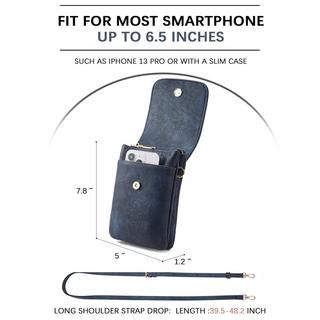 Only-bags.store Leder Handy Umhängetasche mit Geldbörse  