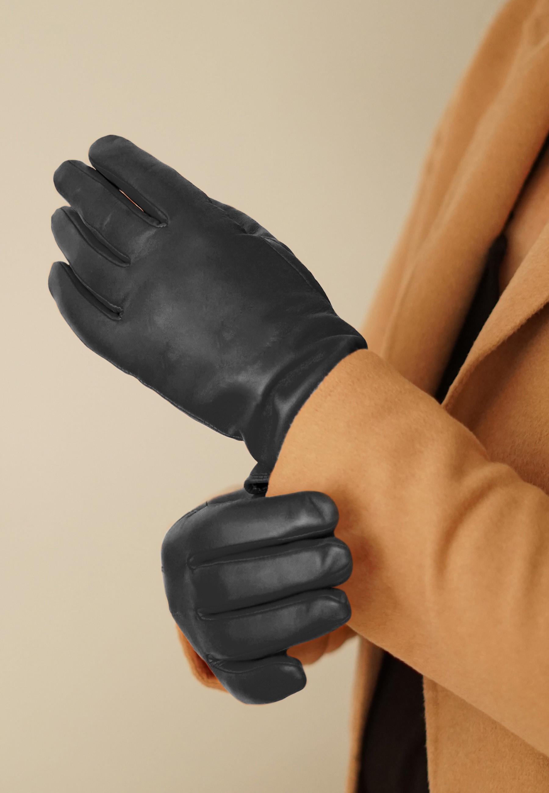 KESSLER  Gants extra longs "Keira" en cuir d'agneau premium avec fonction tactile 