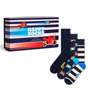 HappySocks 3er Geschenkset Navy 36-40