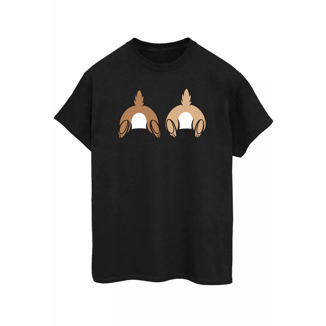 Disney - Chip N Dale TShirt, für Damen, Schwarz, Größe XL