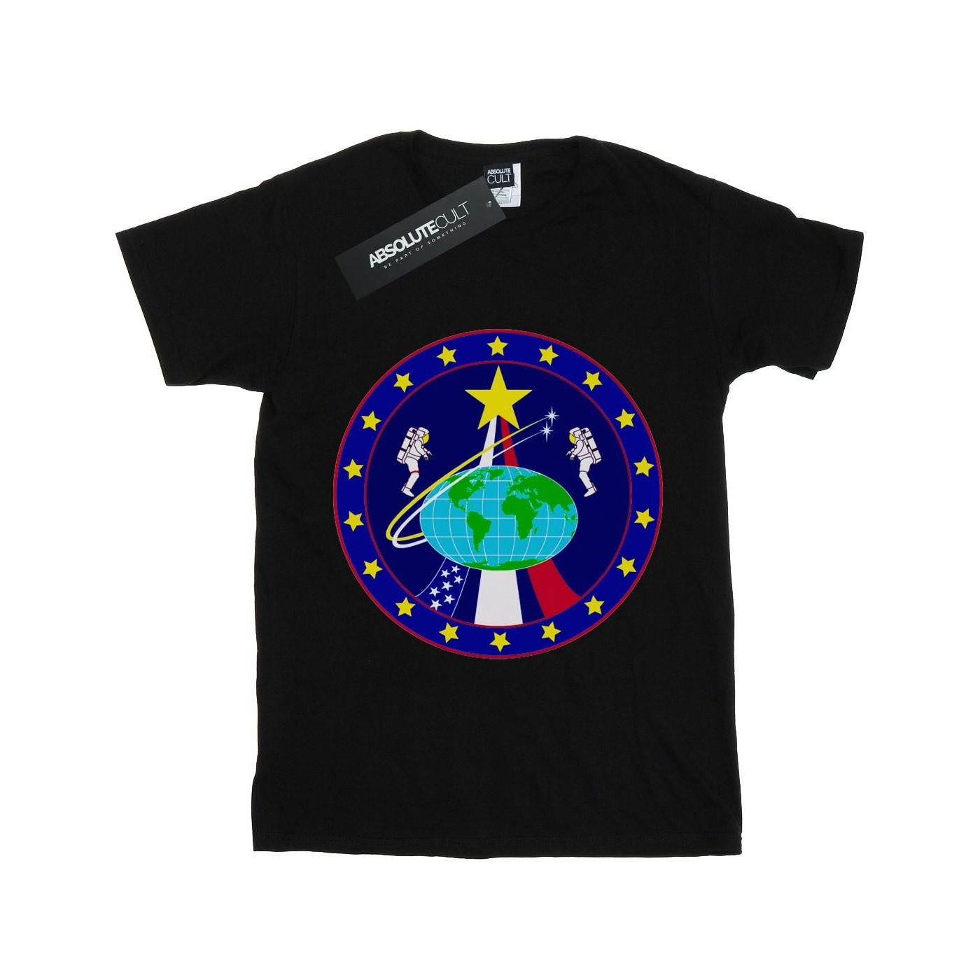 Image of Classic Globe Astronauts Tshirt Mädchen Schwarz 140/146