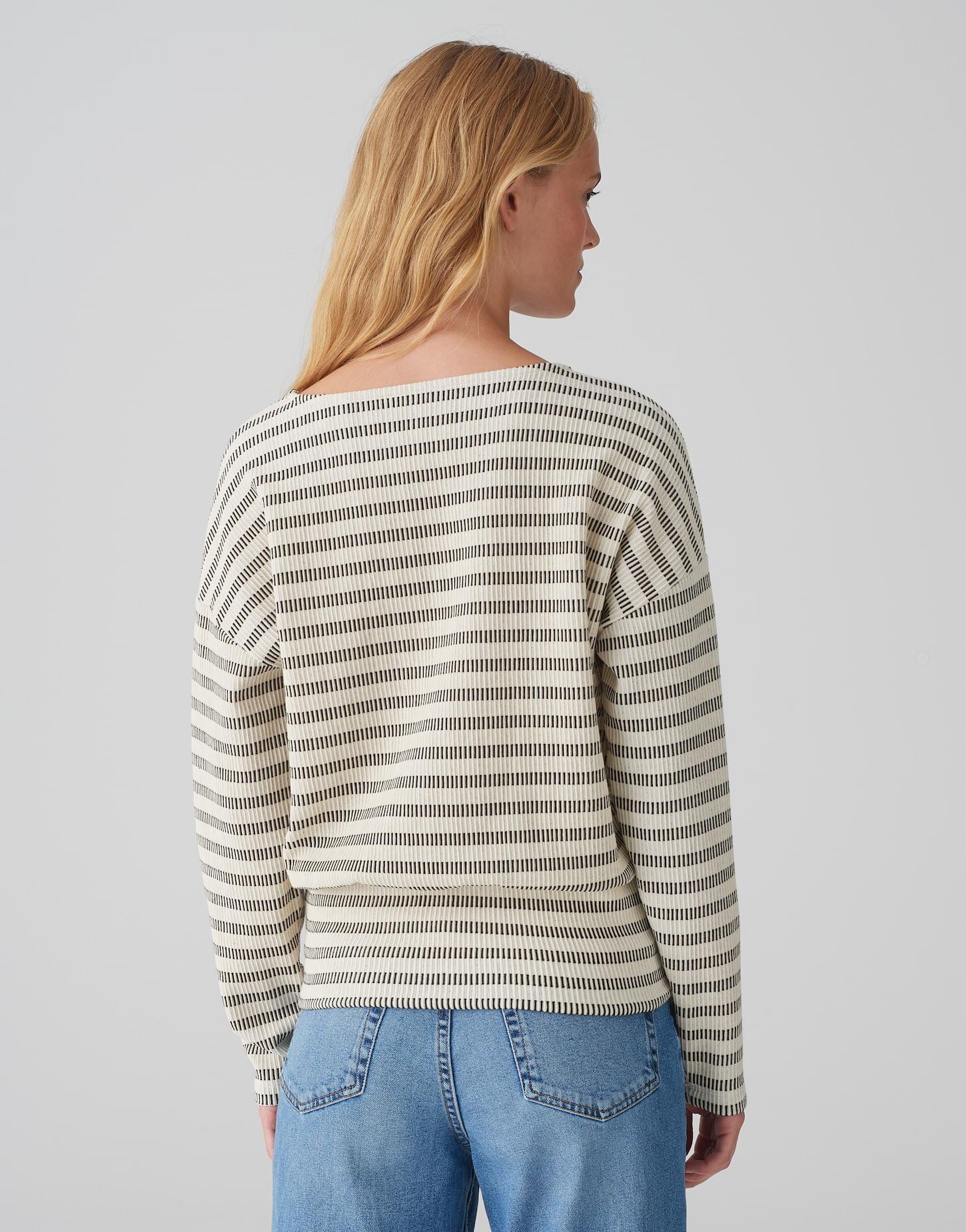 OPUS  Sweater Gieka stripe O-Form 