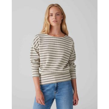 Sweater Gieka stripe O-Form