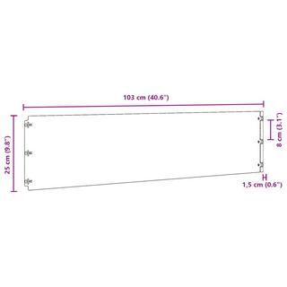 VidaXL  Bordure de pelouse acier 