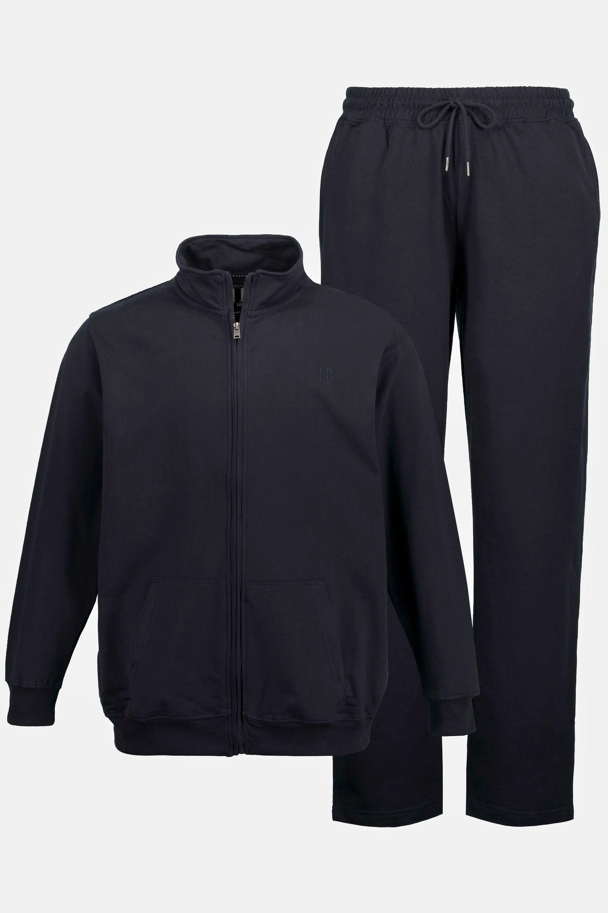 JP1880  Tenue de jogging, 2 pièces, Homewear, veste et pantalon marine foncé 