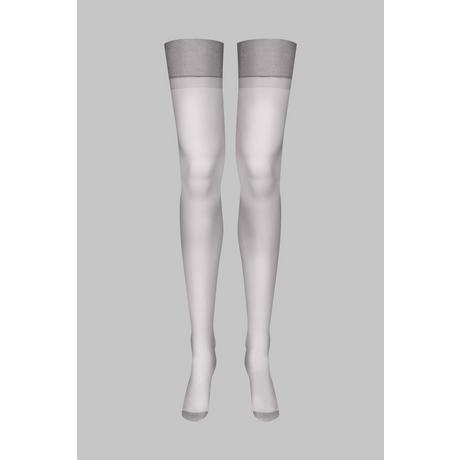 MAISON CLOSE  Bas nylon 15D - Gris - Les Coquetteries 