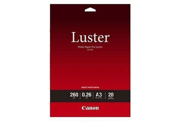 Canon CANON Photo Paper Pro Luster A3 LU101A3 InkJet, 260g 20 Blatt  