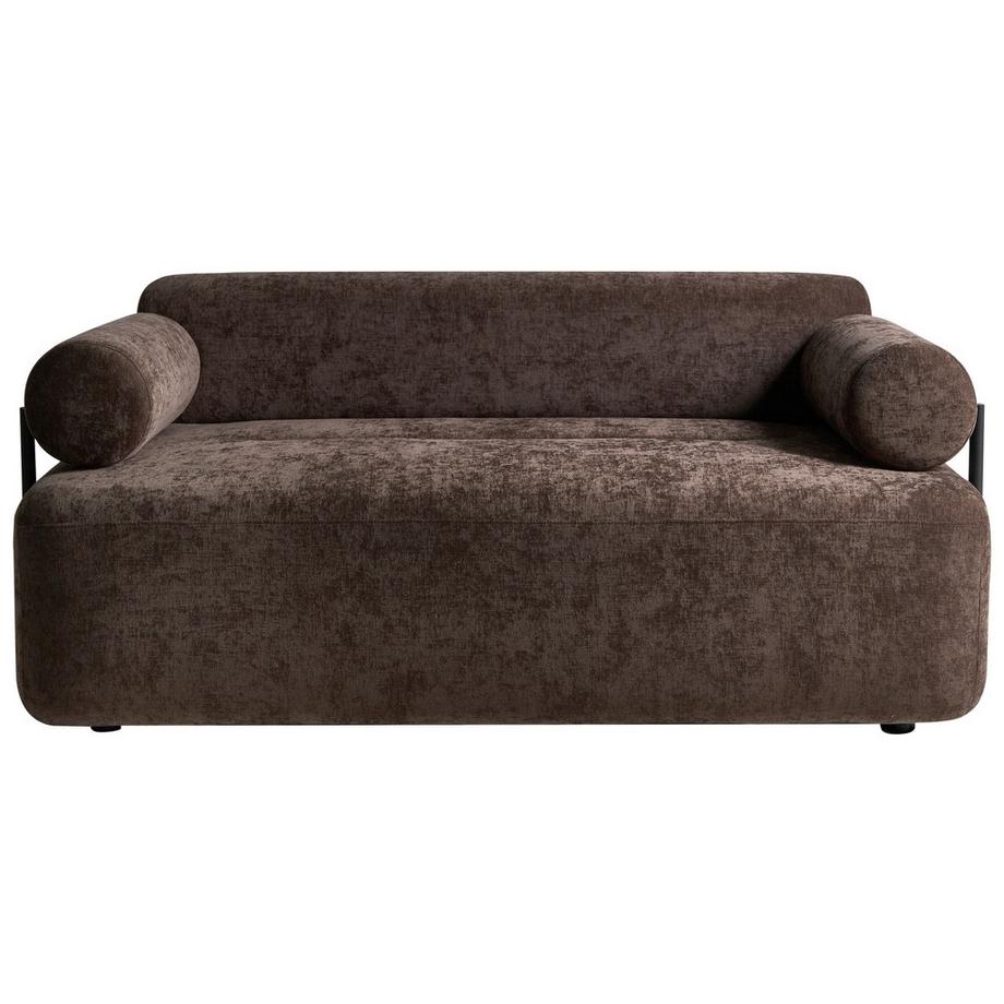 2 Sitzer Sofa aus Chenillegewebe Rustikal ELVA