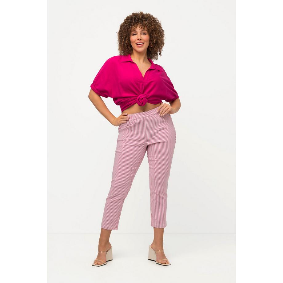 Ulla Popken Sienna Pantaloni Bengaline 7/8 fantasia taglio aderente  