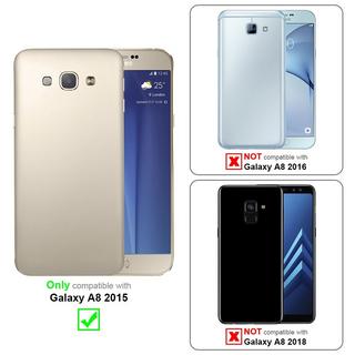 Cadorabo  Housse compatible avec Samsung Galaxy A8 2015 - Hard Case Coque de protection à l'aspect givré contre les rayures et les chocs 