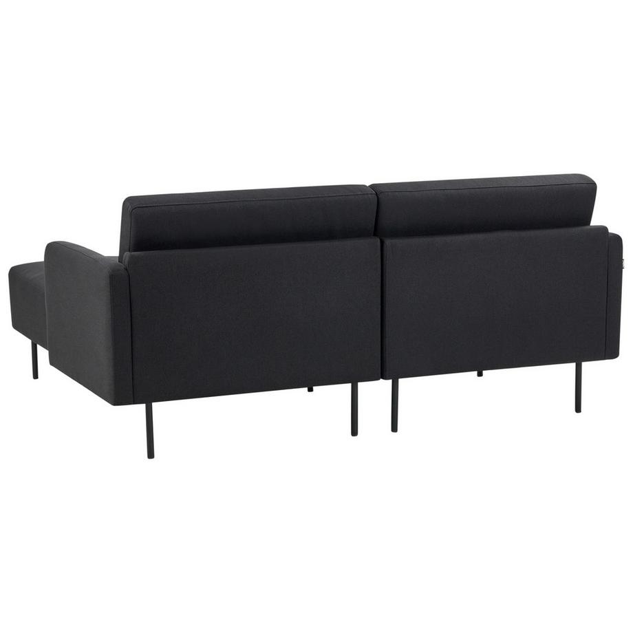 Beliani Linksseitiges Ecksofa aus Stoff Modern BREDA  