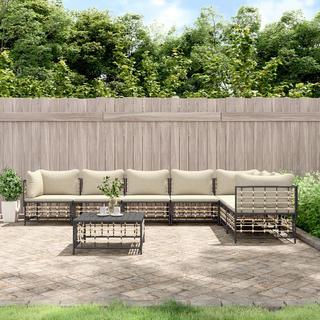 VidaXL Garten lounge set poly-rattan  