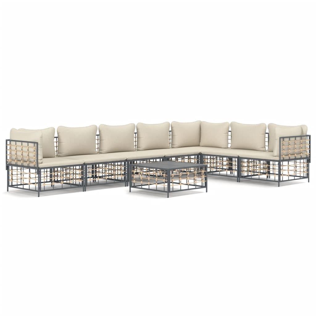 VidaXL Garten lounge set poly-rattan  