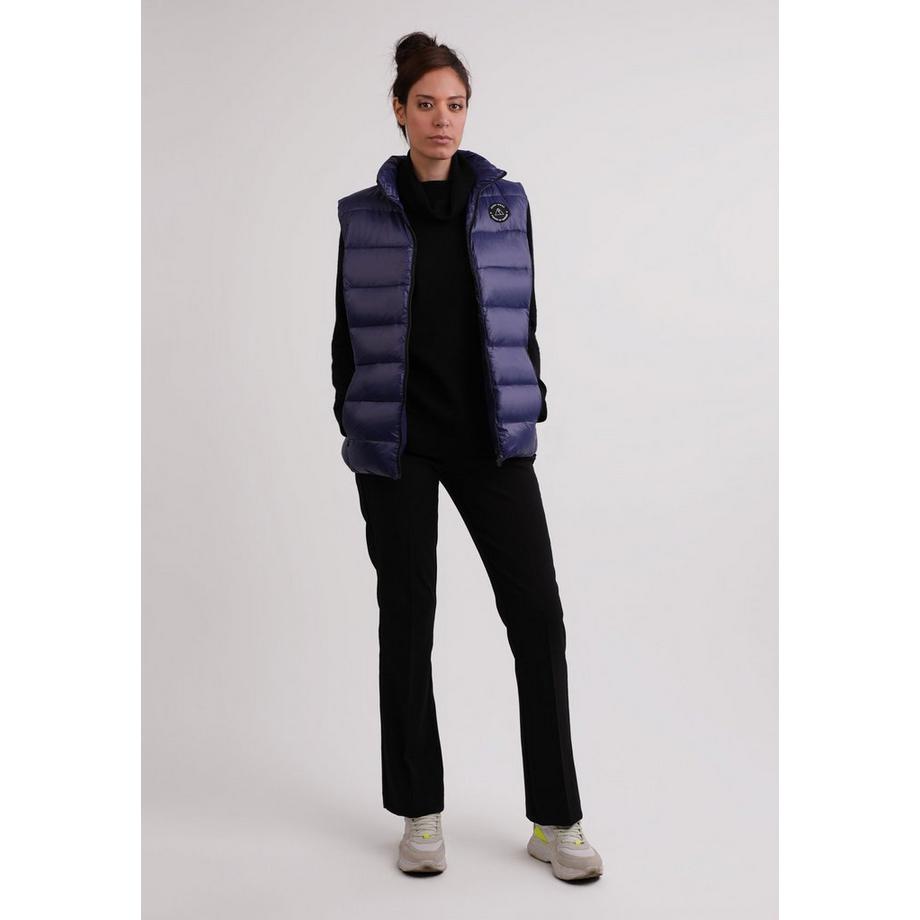 CASH-MERE.CH Gilet en Duvet Doublure Cachemire Aspect Brillant  