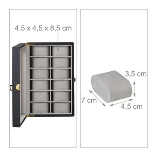 Northix  Scatola porta orologio con 12 scomparti 