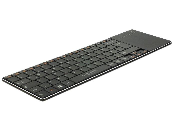 DeLock  12454 Tastatur für Mobilgeräte Schwarz Mikro-USB 